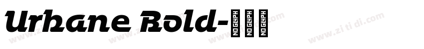 Urbane Bold字体转换